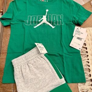 Jordan Green and Gray Kids' Set